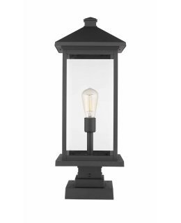 Z-Lite 531PHBXLS-SQPM-BK Portland Square Outdoor Pier Light